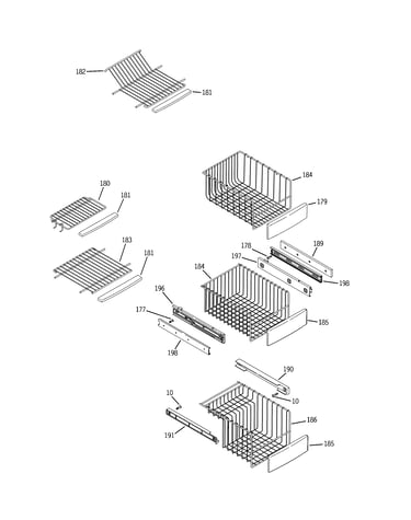 Freezer shelves
