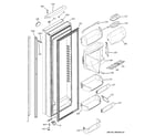 GE PJE25PGTFFSV fresh food door diagram