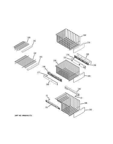 Freezer shelves