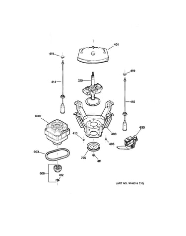 Suspension, pump & drive components