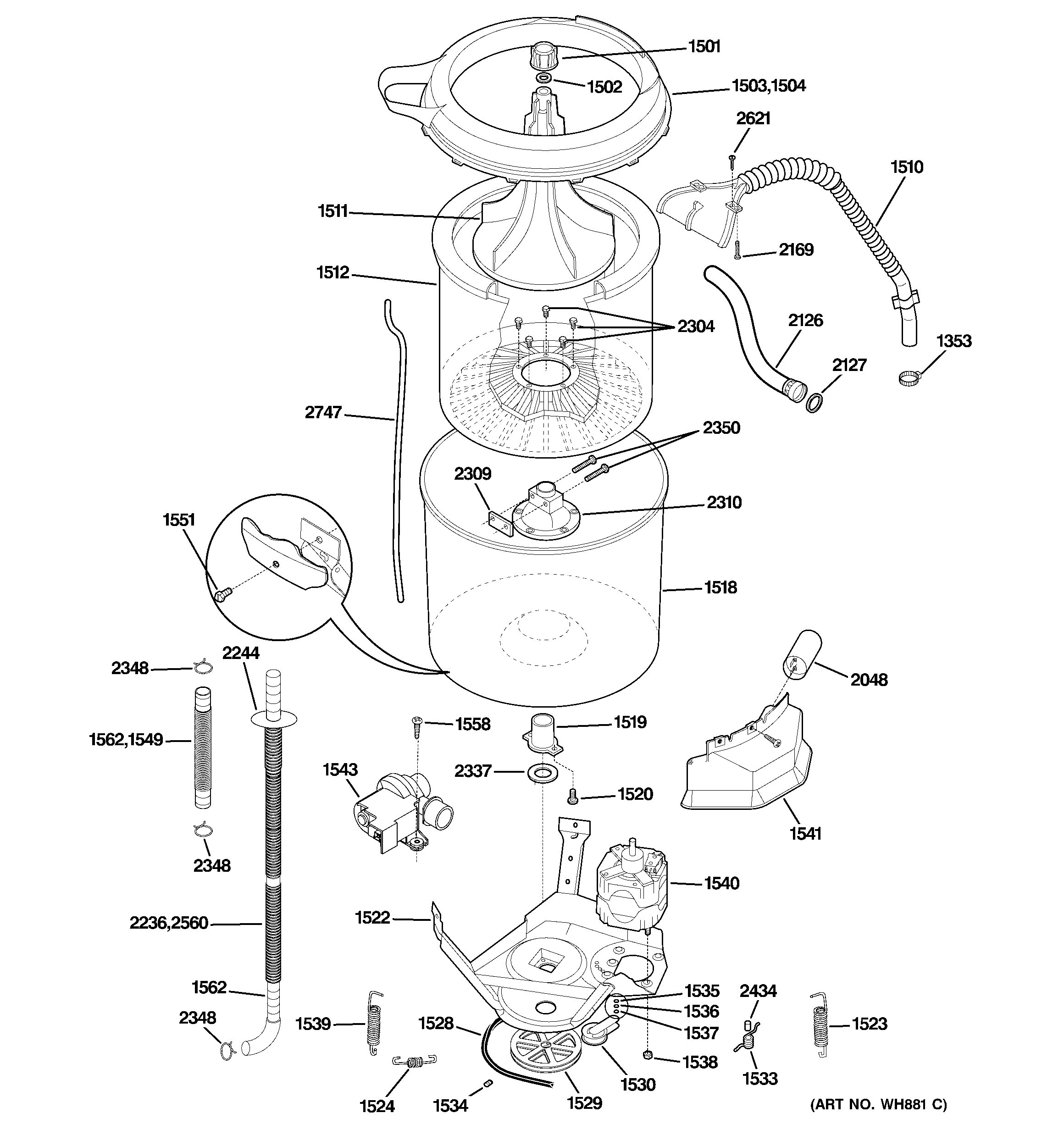 Tub & motor