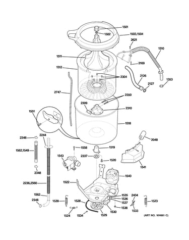 Tub & motor