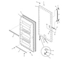 GE FUM17DTCRWH freezer door diagram