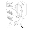 GE FUM17DTCRWH cabinet diagram