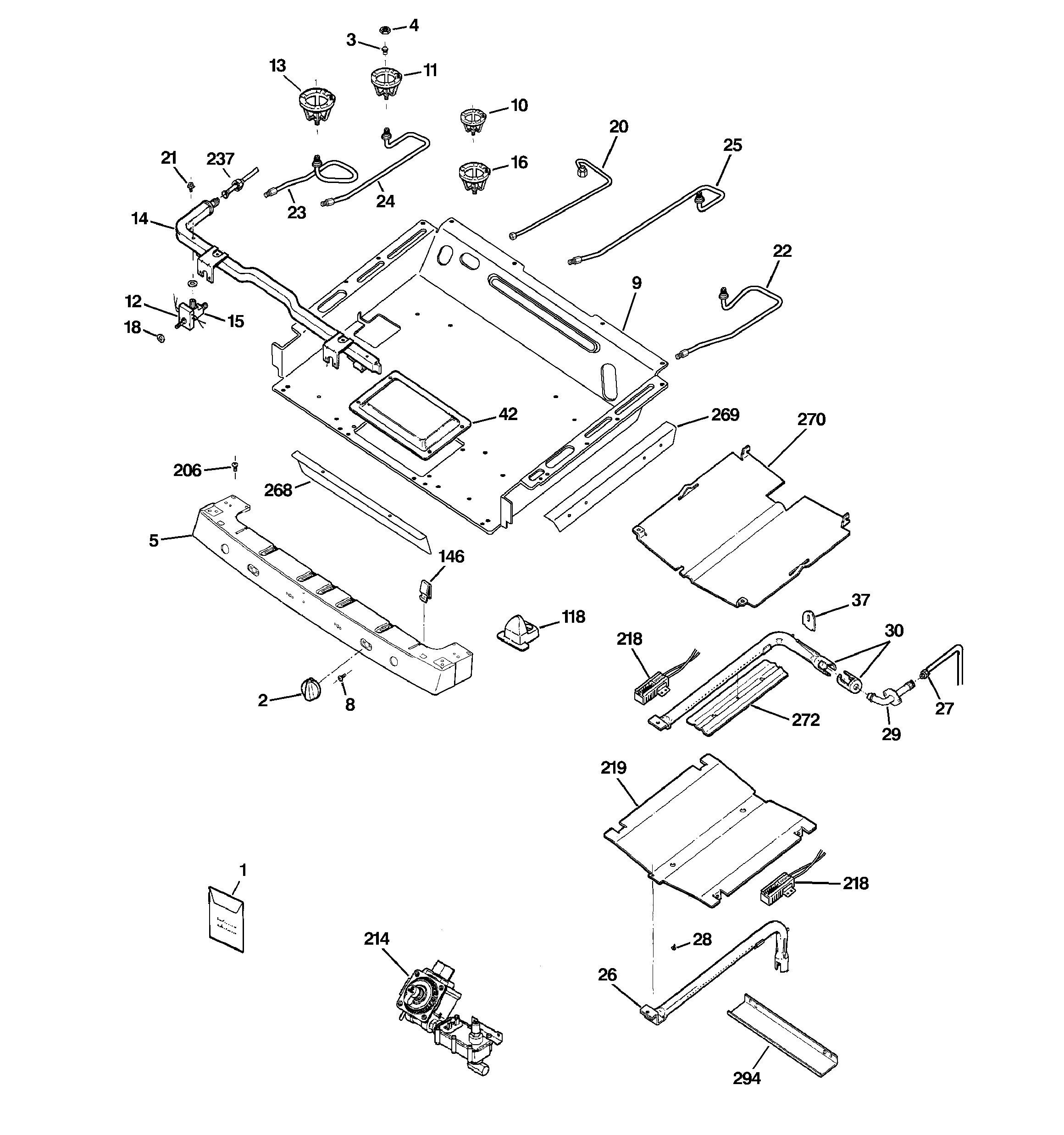 Gas & burner parts