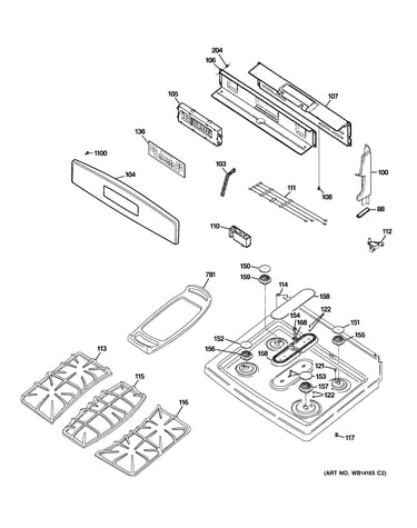 Control panel & cooktop