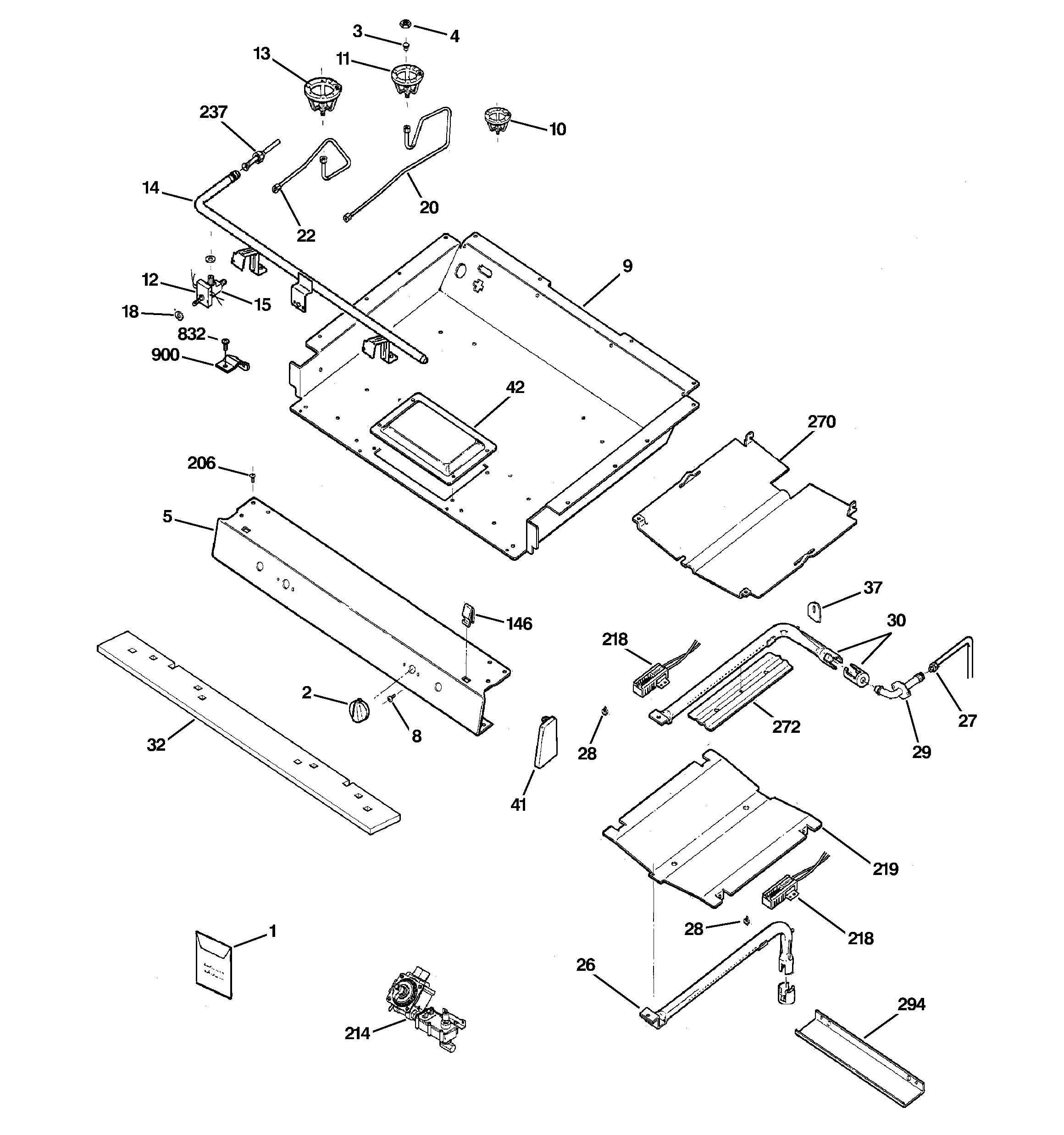 Gas & burner parts