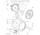 GE DNCK440GG4WC drum diagram