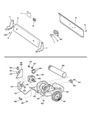 Backsplash, blower & motor assembly