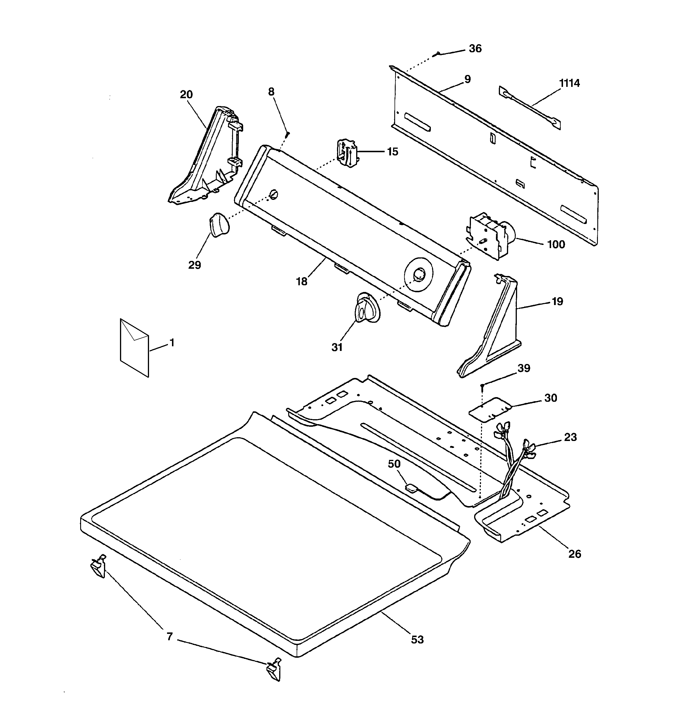 CONTROLS & TOP PANEL