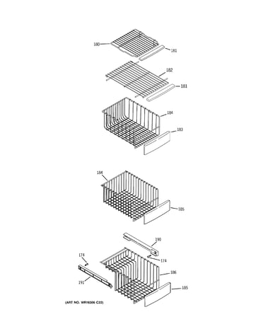 Freezer shelves