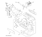 GE GCF23KGWAWW ice maker & dispenser diagram