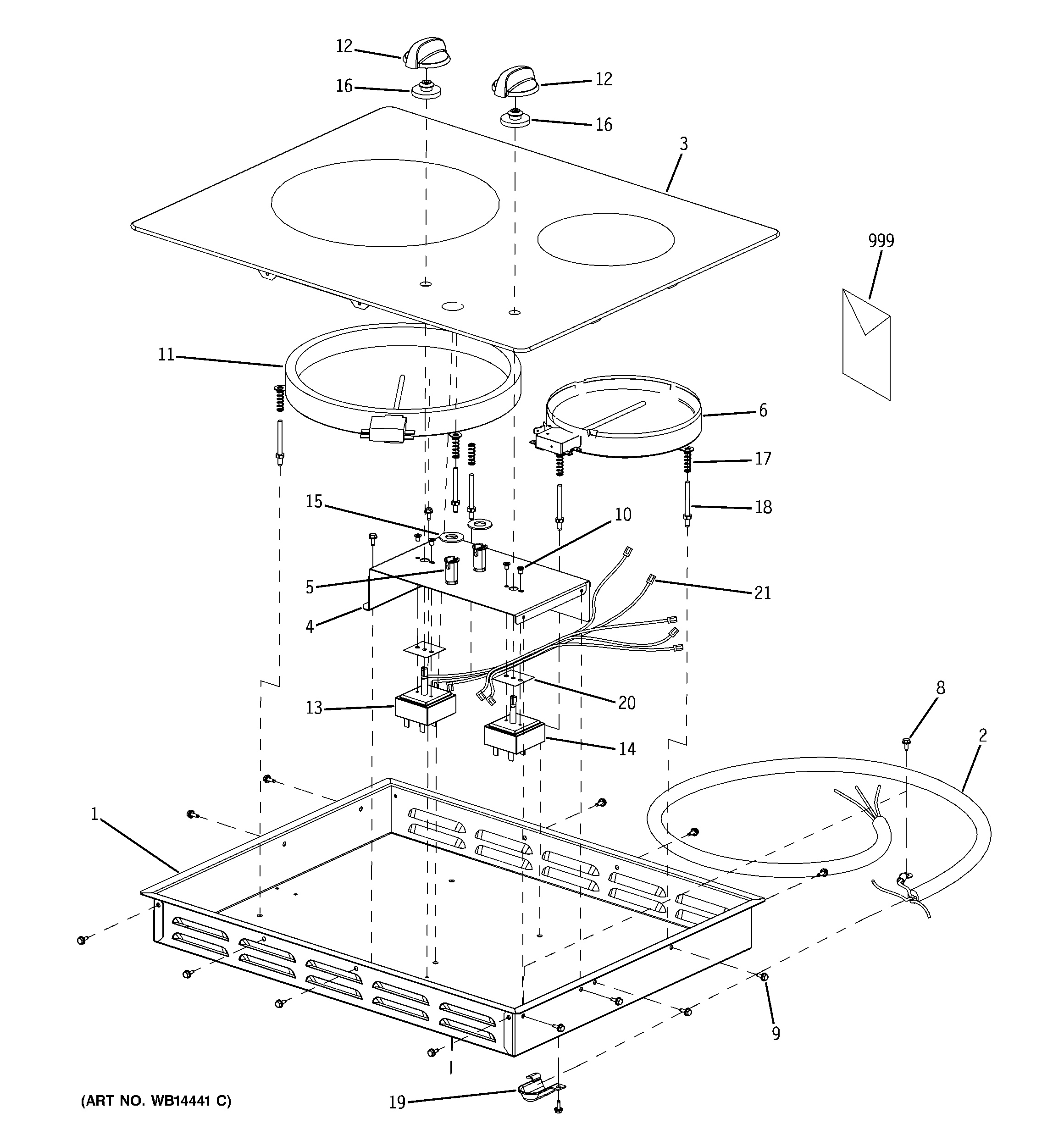 Control panel & cooktop