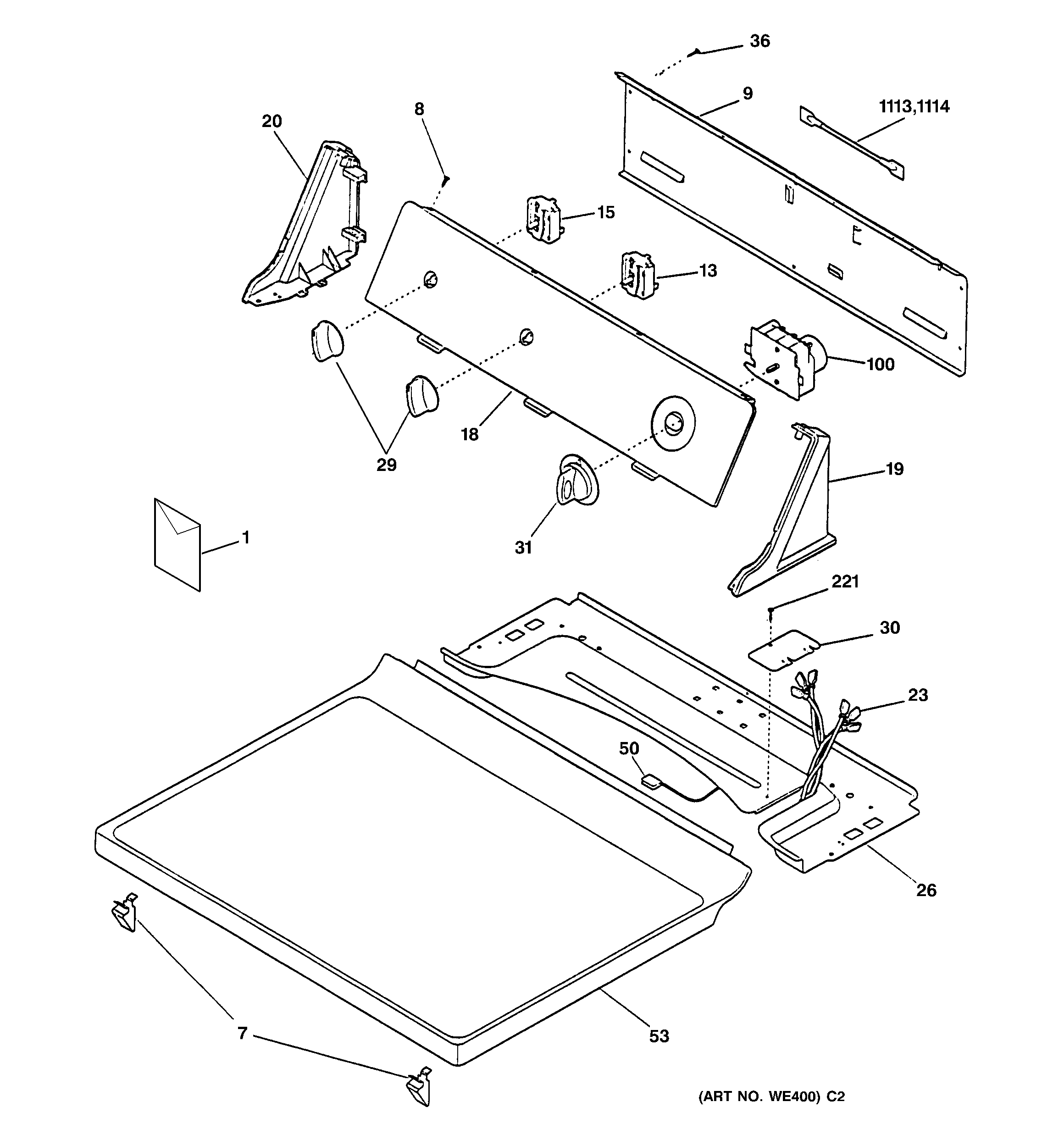 CONTROLS & TOP PANEL