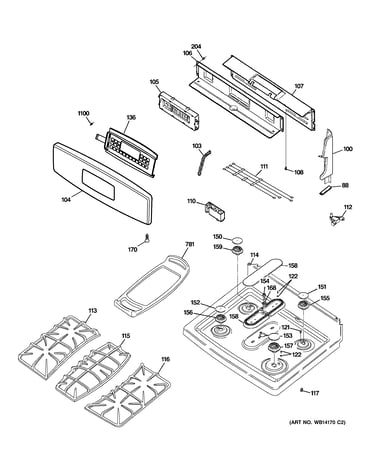 Control panel & cooktop