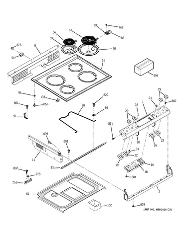 Control panel & cooktop