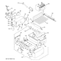 GE GCE23LGWHFSS ice maker & dispenser diagram