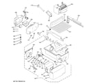 GE GSHL5KGXCCLS ice maker & dispenser diagram