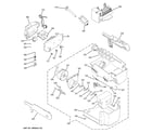 GE PSC23SHTISS ice maker & dispenser diagram