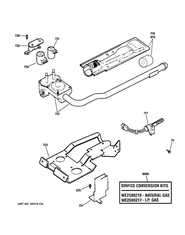 Gas valve & burner assembly