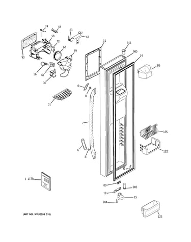Freezer door