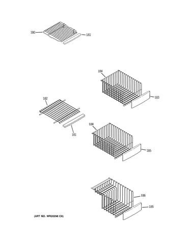 Freezer shelves