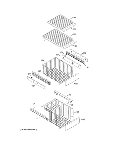 Freezer shelves