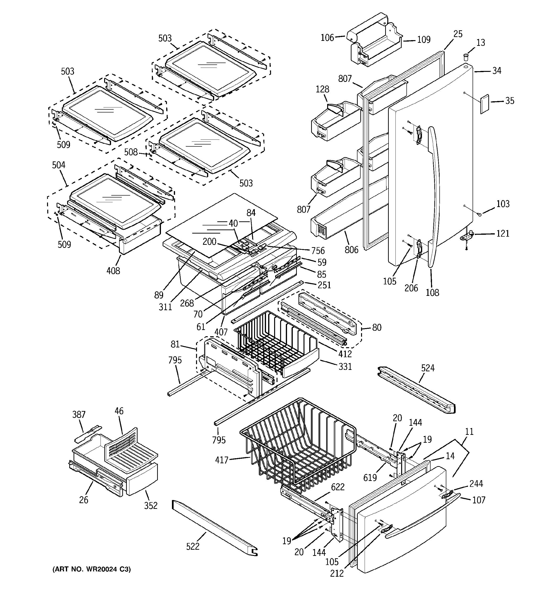 Doors & shelves