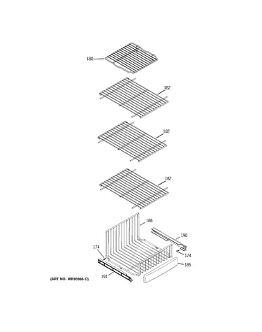 Freezer shelves