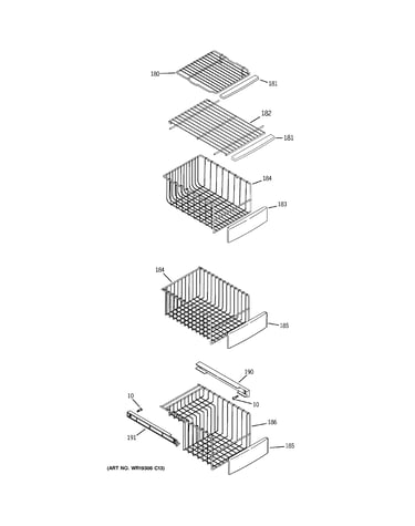 Freezer shelves