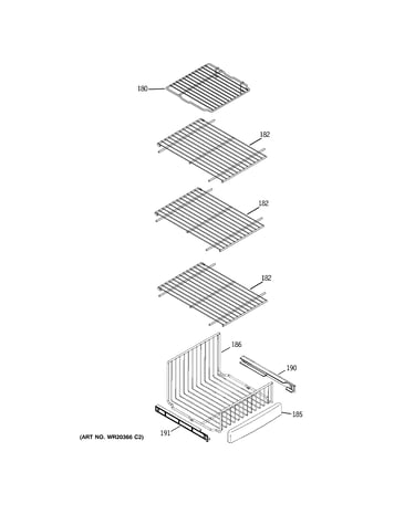 Freezer shelves