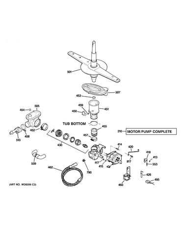 Motor-pump mechanism