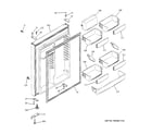 GE PTS22SCSCRSS fresh food door diagram