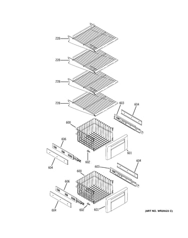Freezer shelves