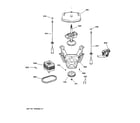 GE GCSR2090H0WW suspension, pump & drive components diagram