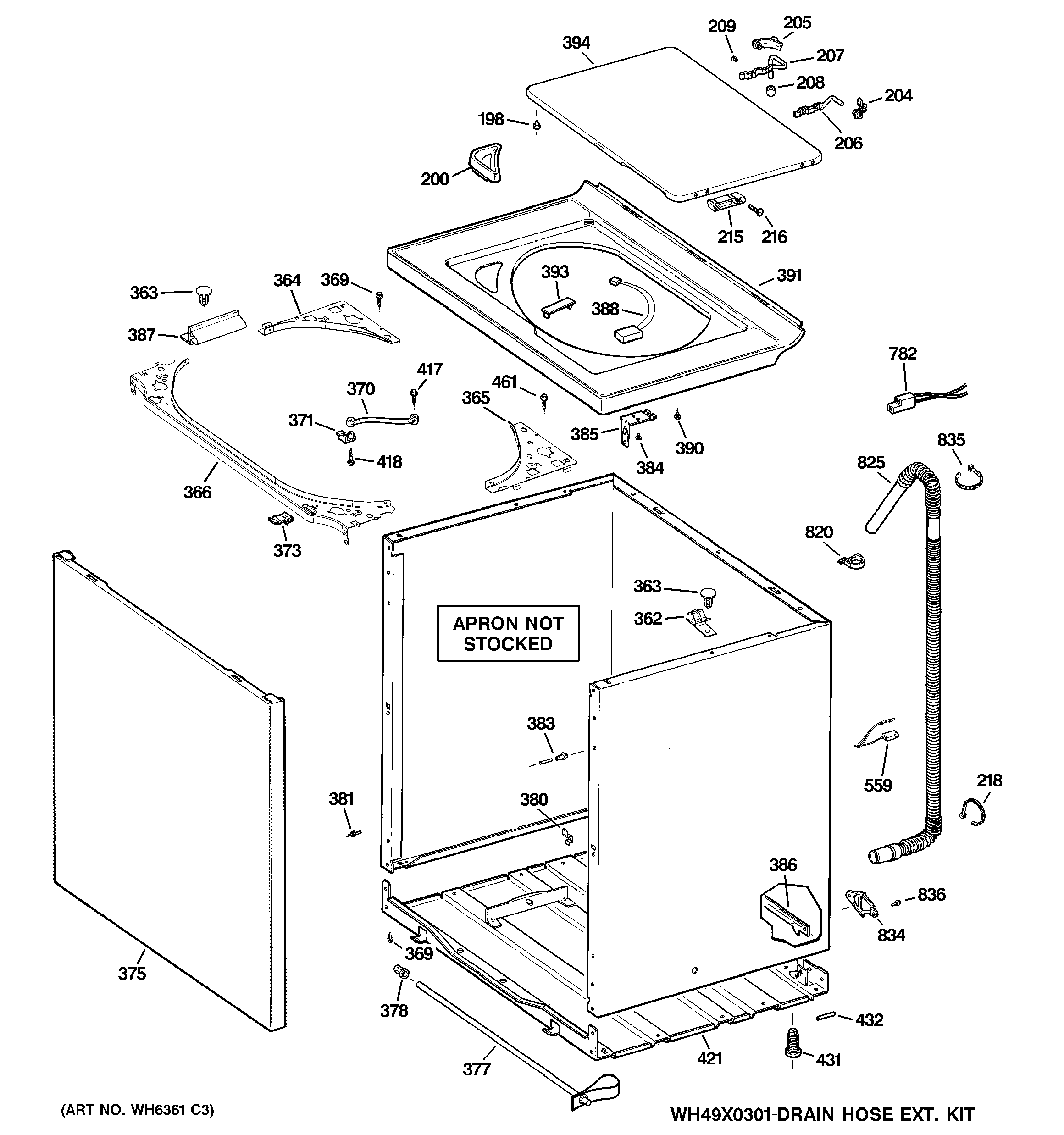 Cabinet, cover & front panel