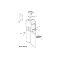 GE GXCF05D hot & cold water dispenser diagram