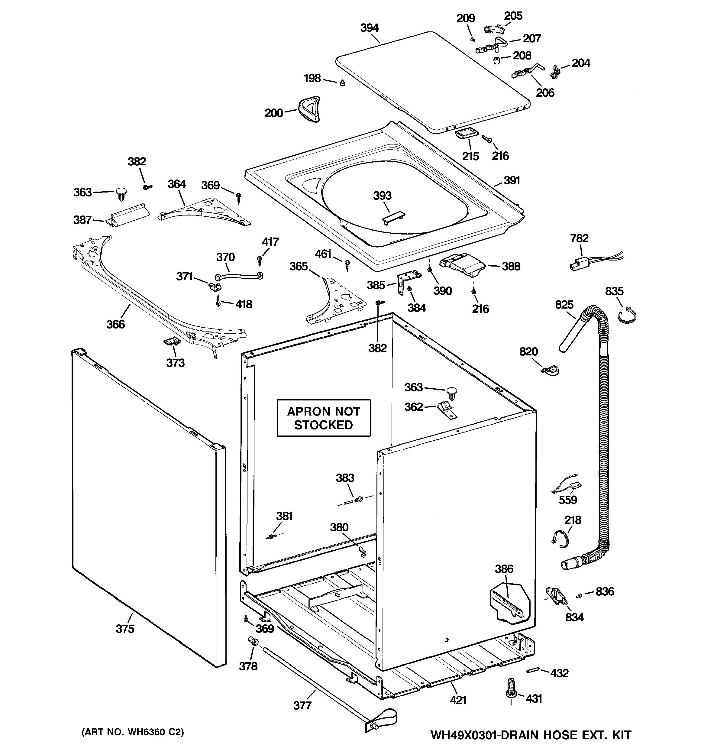 Cabinet, cover & front panel