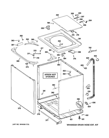 Cabinet, cover & front panel