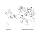 GE WCSR2090G5CC controls & backsplash diagram