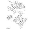 GE EGR2001EN2SS control panel & cooktop diagram