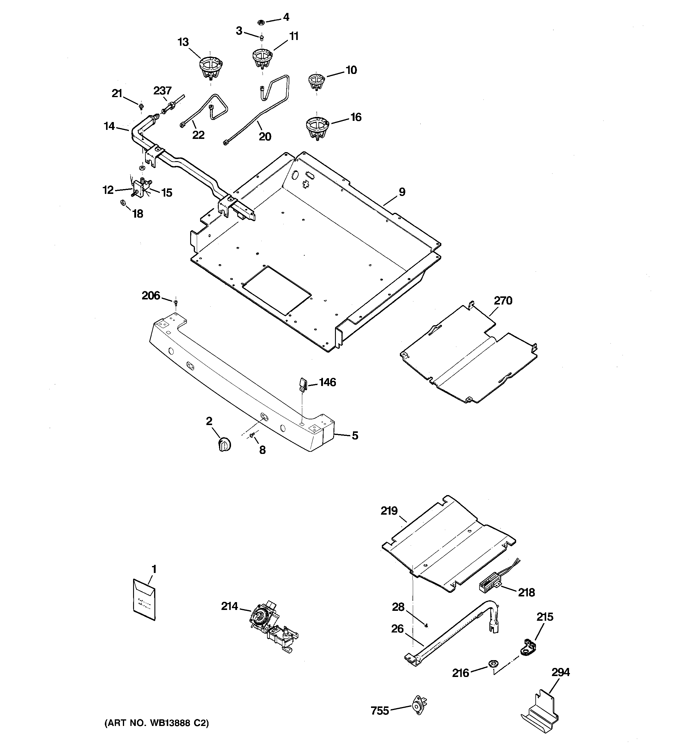 Gas & burner parts