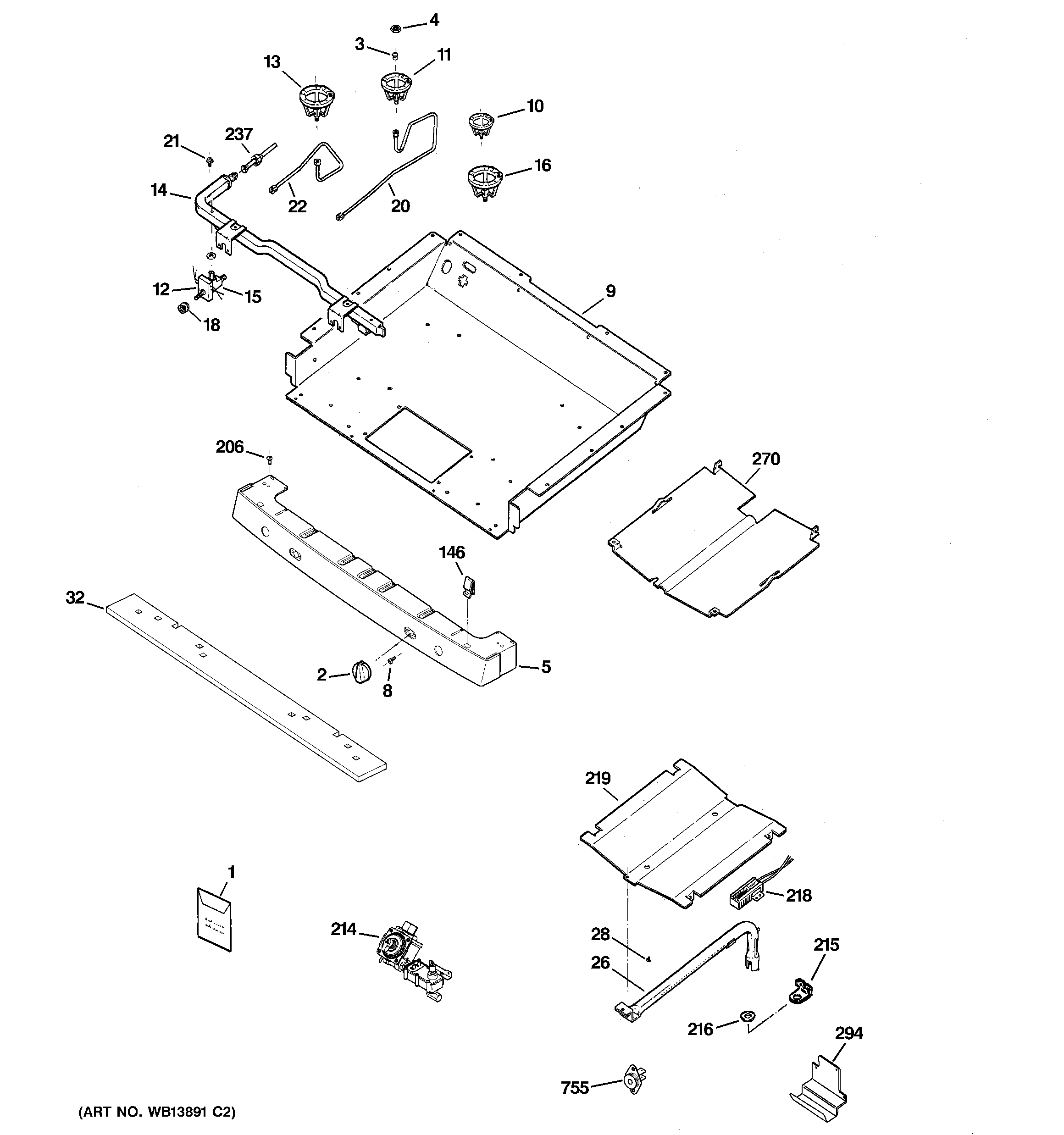 Gas & burner parts