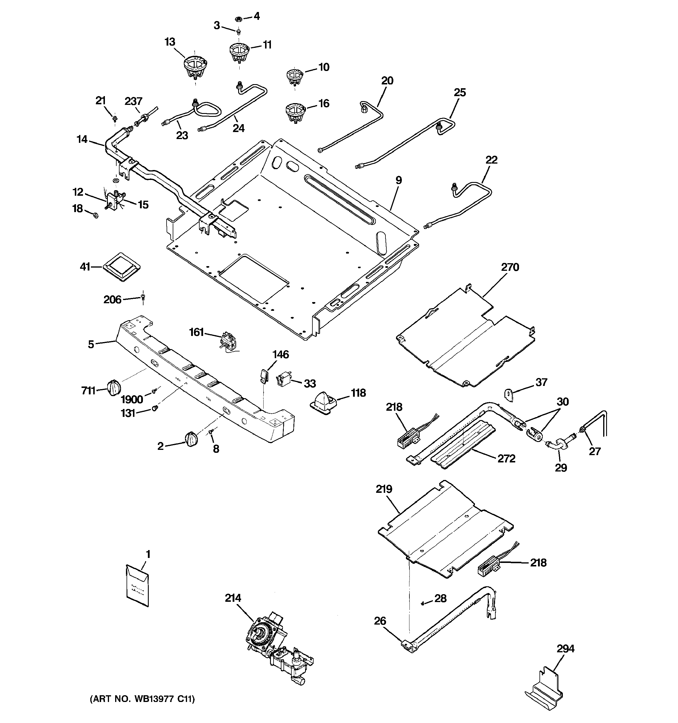 Gas & burner parts