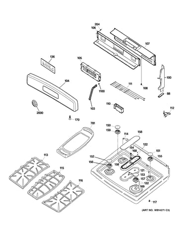 Control panel & cooktop