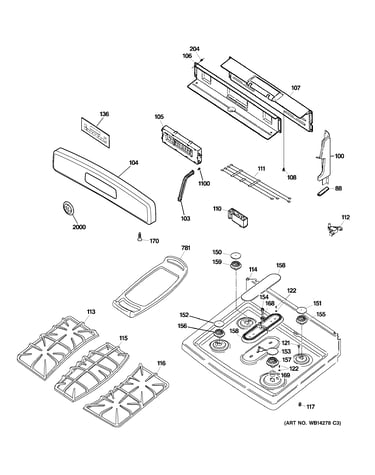 Control panel & cooktop