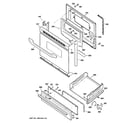 GE JGBS18MEN2BS door & drawer parts diagram