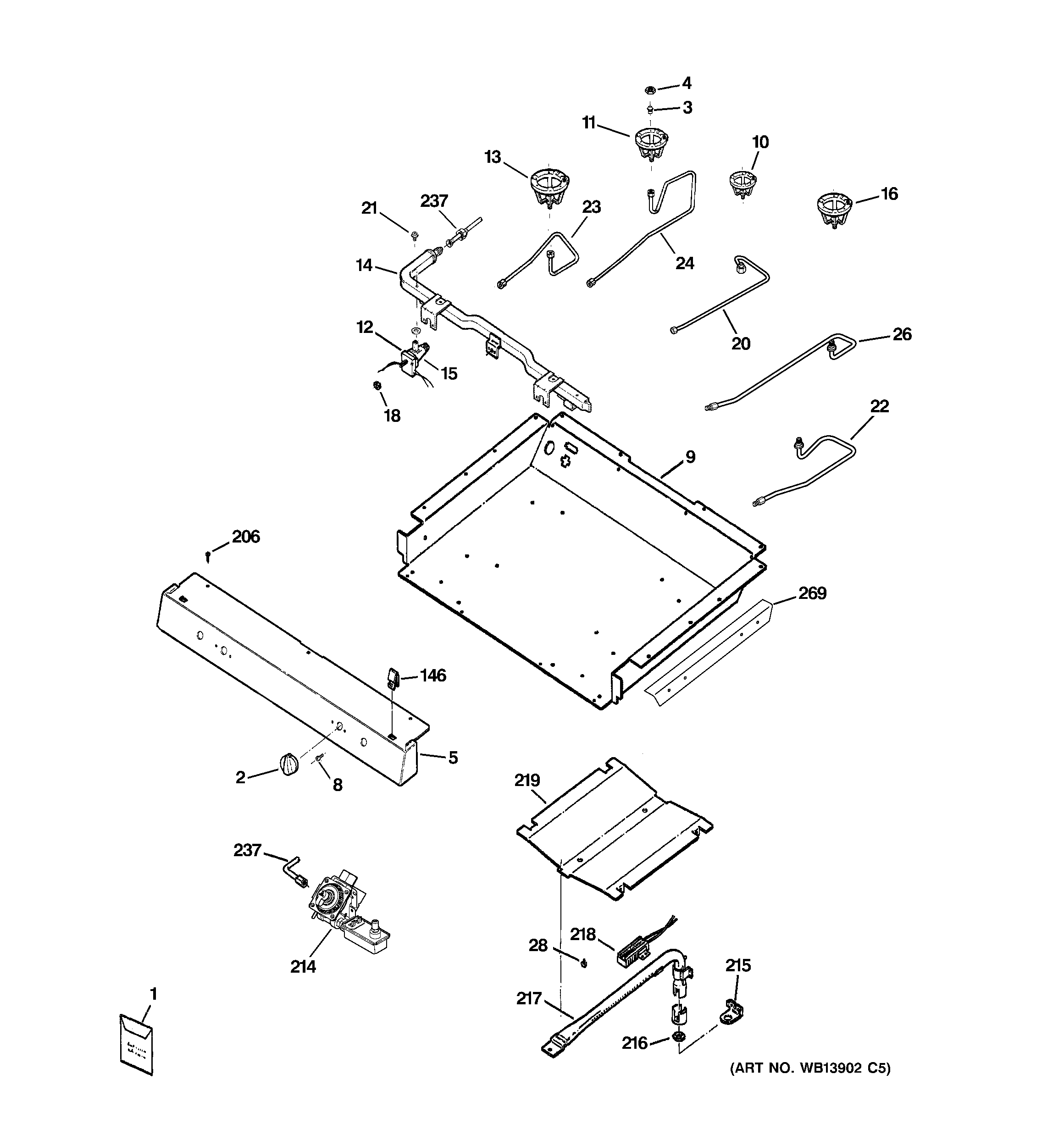 Gas & burner parts