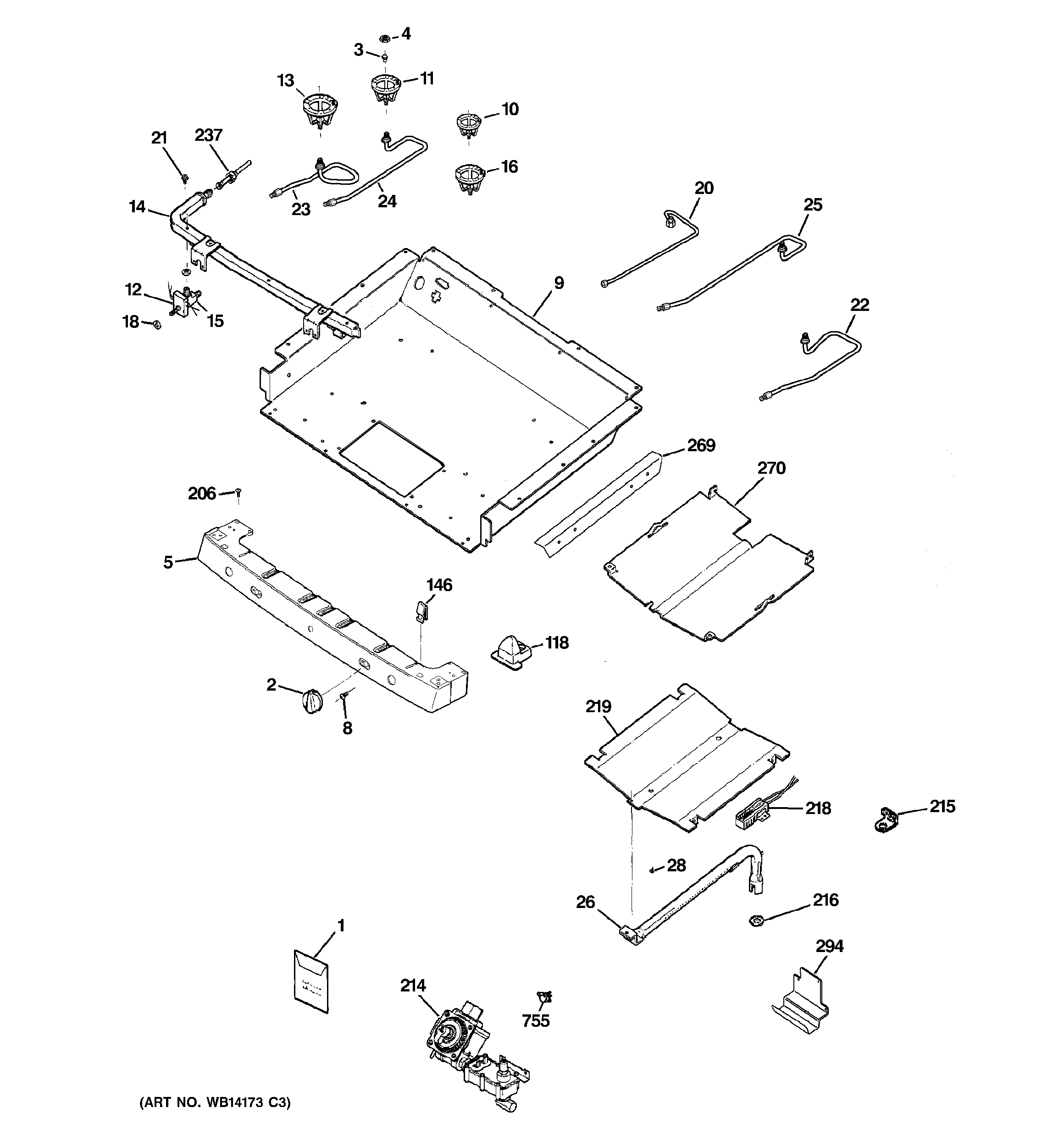 Gas & burner parts