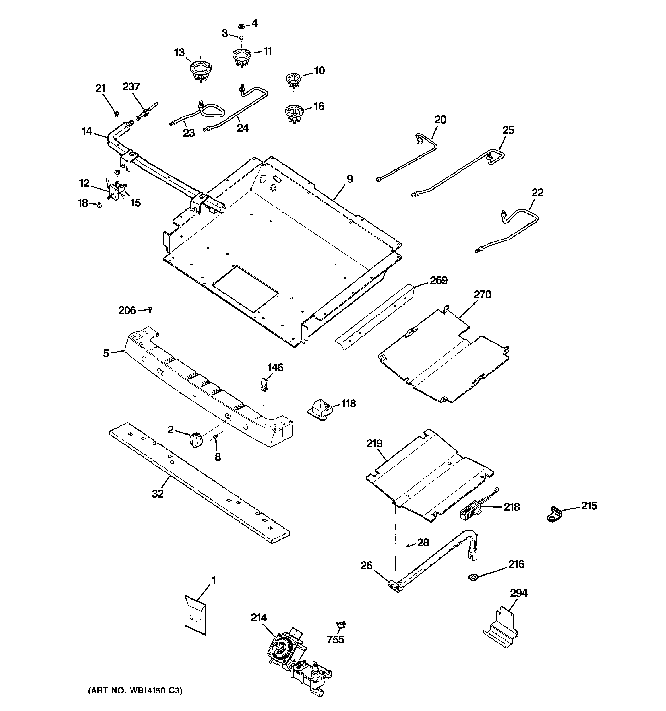 Gas & burner parts